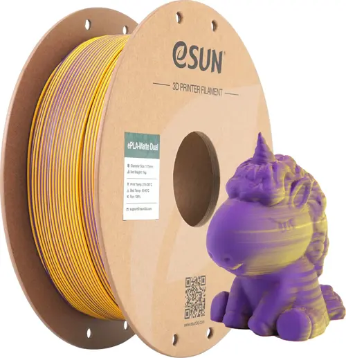ePLA-Matte Dual Mor Sarı Filament 1.75 mm 1 Kg