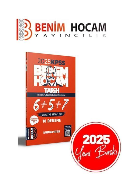 Benim Hocam Yayınları 2025 Kpss Tarih Tamamı Çözümlü 6+5+7 Deneme 