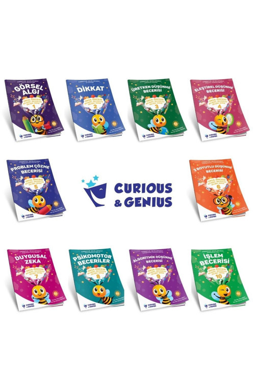 Curious&Genius Okul Öncesi Bilişsel Beceriler Gelişim Serisi 10 Kitap