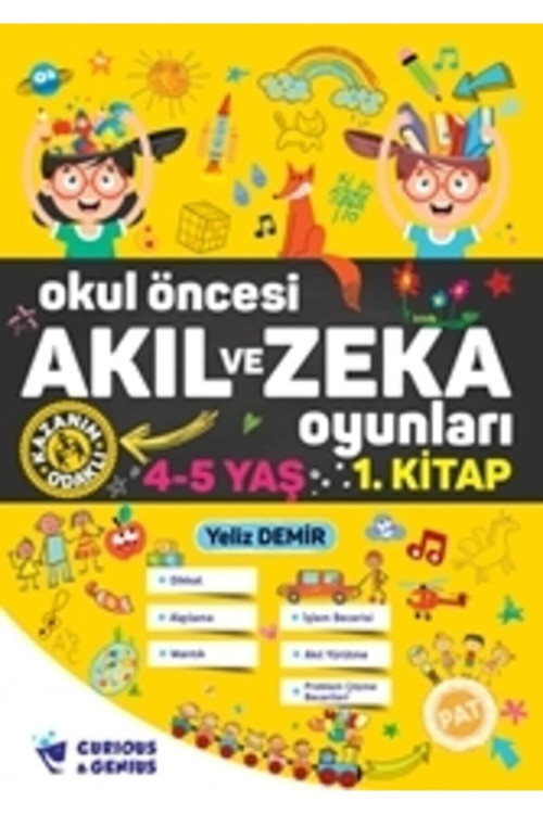 Curious&Genius Okul Öncesi 4-5 Yaş Akıl Ve Zeka Oyunları 2'Li Etkinlik Seti