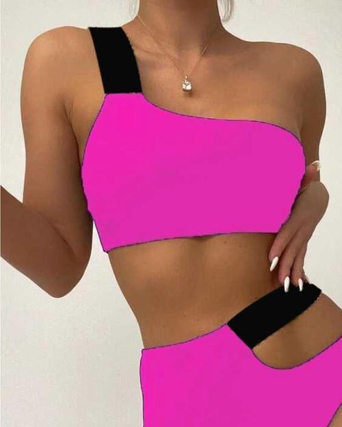 Lastikli Cut Out Bikini Takım DB200713BT