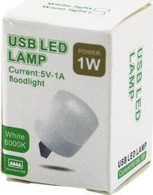 USB LED LAMP 1W   MİNİ=2X2CM   USB  LED LAMBA  BEYAZ=6000K - 110 LUMEN - 5V-1A (2818)