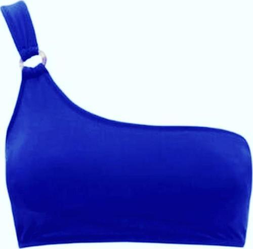 HALKALI TEK OMUZLU BİKİNİ ÜSTÜ DB20010BU