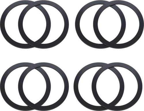 0.4mm 8 Adet Set Ultra İnce Yapışkanlı Mıknatıslı Metal Halka, 3M Hafif Tüm Telefonlara Uyumlu