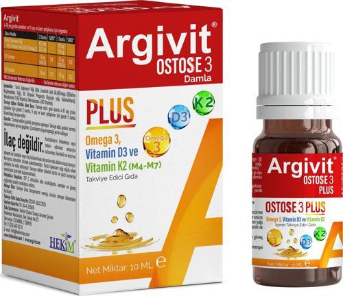 Ostosse3 Plus Omega 3 ve Vitamin D3 içeren Takviye Edici Gıda 10 ml