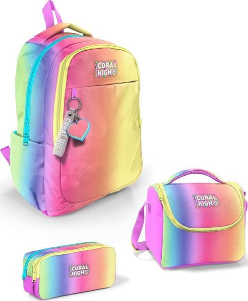 Kids Renk Geçişli Desenli 3’lü Okul Çanta Seti SET0123668