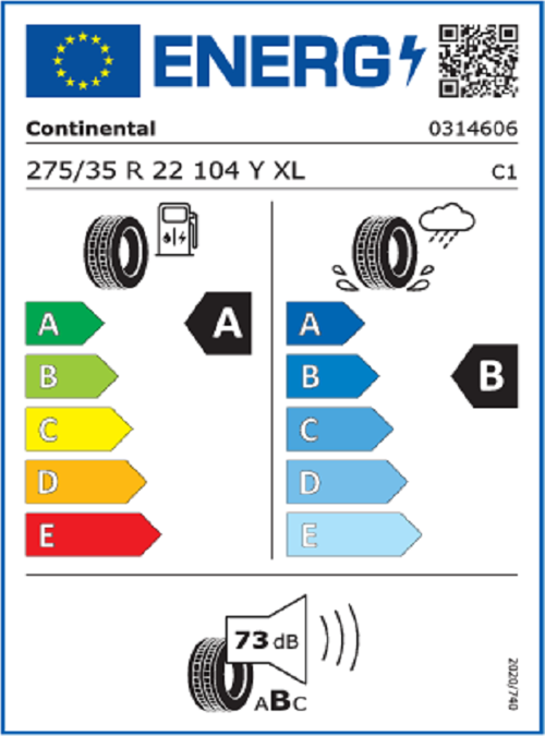 275/35R22 104Y XL EcoContact 6 * Oto Yaz Lastiği (Üretim Yılı: 2025)
