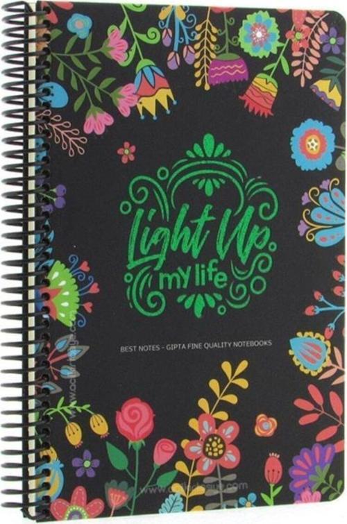 Best Notes Sipiralli  Sert Kapak Defter 17x24 120 Yaprak Çizgili