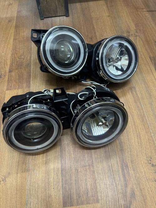 BMW E30 Far Lambası Sağ-Sol Set Kristal Siyah 1998-1991