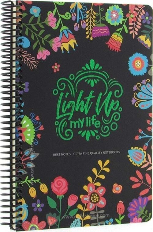 Best Notes Sipiralli Sert Kapak Defter 17x24 120 Yaprak Kareli