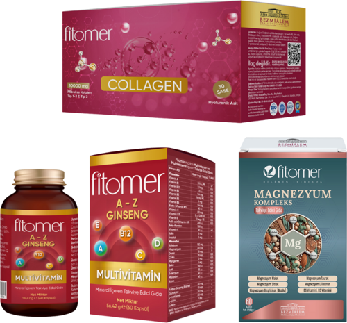 Kolajen+ Komple Destek Seti ( Kolajen - Multivitamin 60\'lı - Magnezyum )
