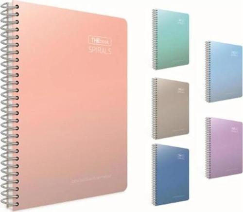 Thebook Spırals Sert Kapak Defter A4 100 Yaprak Kareli