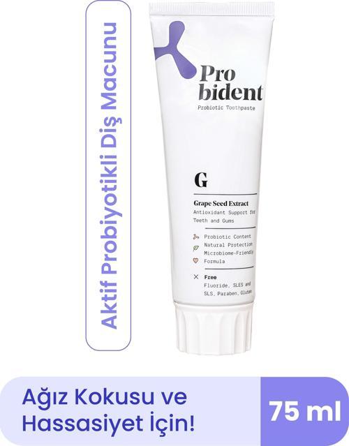 Aktif Probiyotik Doğal Florürsüz Diş Macunu Üzüm Çekirdeği Özüt Ilaveli Ağız Kokusu