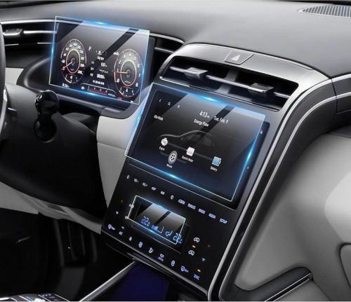 Hyundai Tucson 2021-2023 Navigasyon Ekranı+Gösterge paneli ekran koruması +Klima Göstergesi 9H Nano Ekran Koruyucu 3'lü 