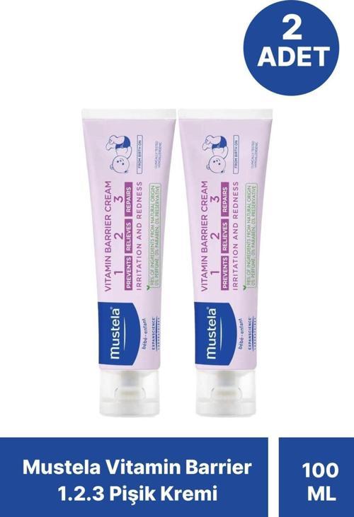 Vitamin Barrier Cream 1.2.3 Pişik Kremi 100 ml 2 Adet