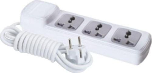 F188A – 3'lü Universal Grup Priz 2 Metre | Kompakt ve Çoklu Priz Çözümü