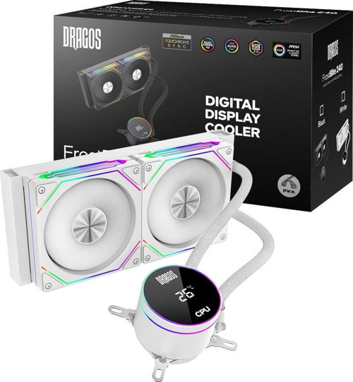 FrostBite 240 White ARGB Digital 240mm Intel-AMD Uyumlu Sıvı Soğutucu