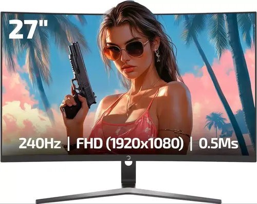 27" Vivid V60 Curved RGB 0.5MS 240Hz VA FHD 1500R HDR Adaptive Sync Siyah Gaming Monitör