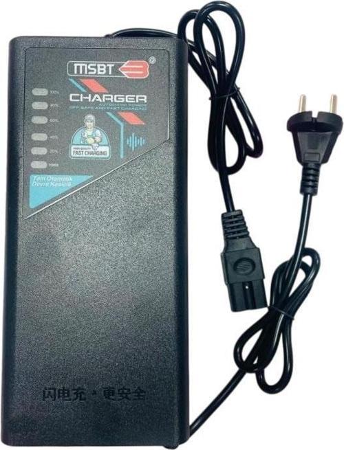 Elektrikli Bisiklet Şarj Cihazı Tam Otomatik Devre Kesicili 48W - 20 Göstergeli