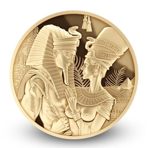 Amenhotep Nefertiti 1 Ons Altın Sikke Coin