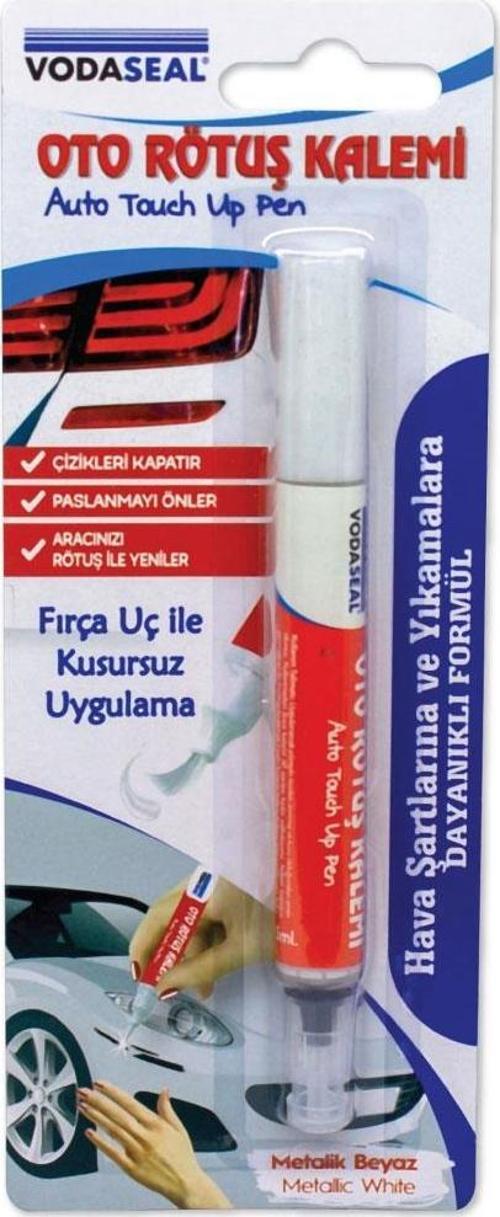 VodaSeal Fırça Uçlu Oto Rötuş Kalemi 5 ml. - Metalik Beyaz