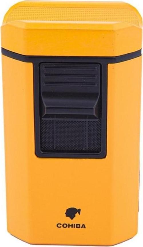 Cohiba CCM0611 4 Jet Torch Masa Tipi Puro Çakmağı Sarı