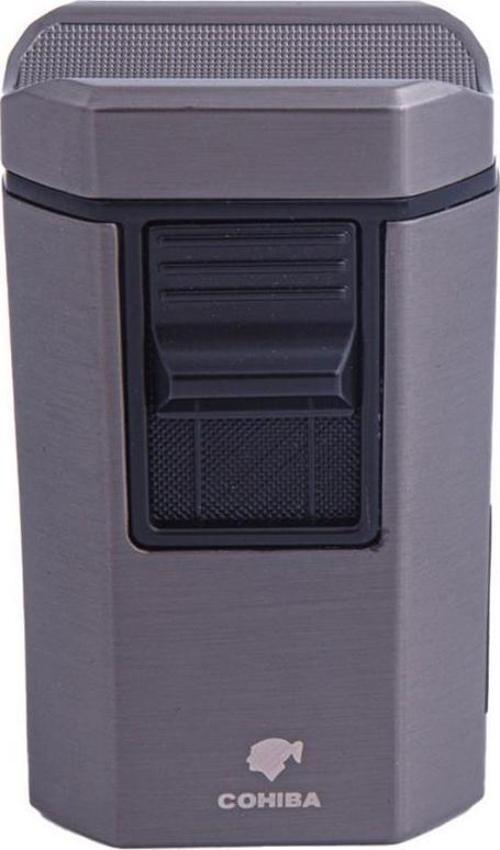 Cohiba CCM0613 4 Jet Torch Masa Tipi Puro Çakmağı Gri