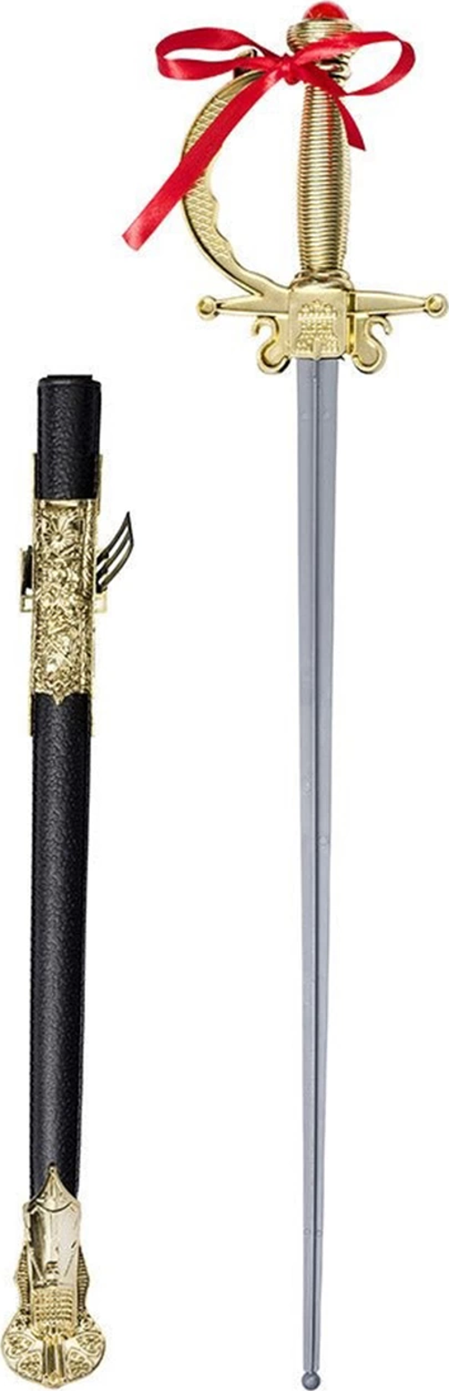 Altın Renk Kabzalı Zararsız Oyuncak Şövalye Kılıcı – 68 Cm (plastik)