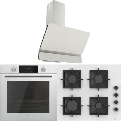 FryArt Beyaz Ankastre Set (GLO 206SC BASK - Calipso GLF 63CB- GLD 084B)