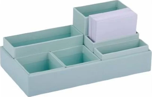 PASTEL GREEN TRAY MODÜLER MASA ÜSTÜ ORGANİZER (ORG7532)