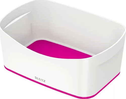 5257 MYBOX MASA ÜSTÜ SAKLAMA KUTUSU PEMBE-BEYAZ
