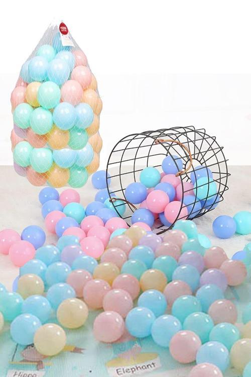 Bubble 100 ‘Lü Top Havuzu Topları Çok Renkli Soft