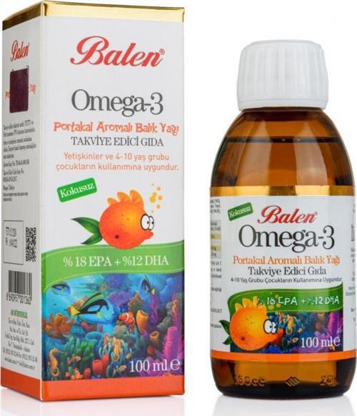 Portakal Aromalı Omega 3 Balık Yağı 100 Ml