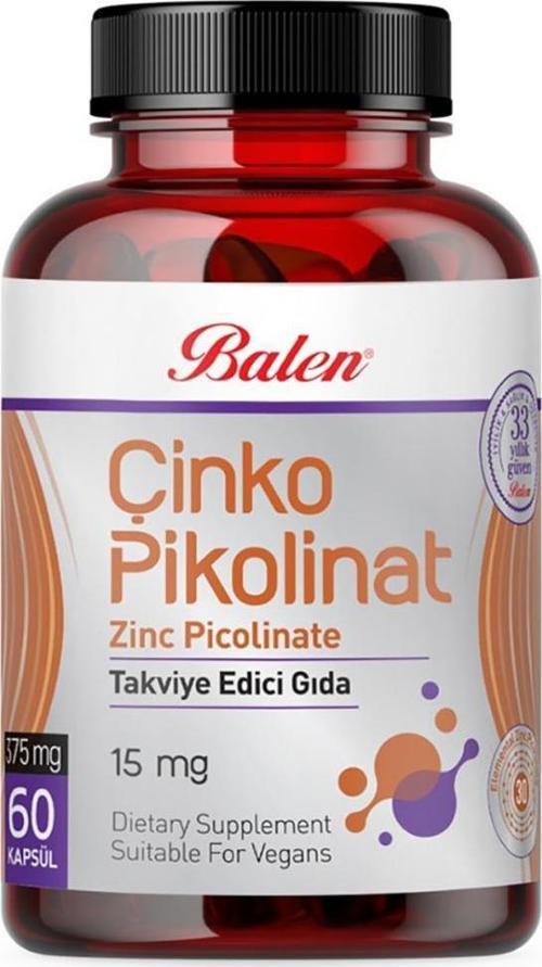 Çinko Pikolinat Kapsül 375 Mg*60