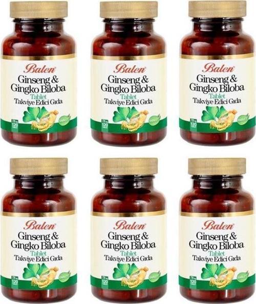 Ginseng Ginkgo Biloba Tablet 720mg*120 6 Adet