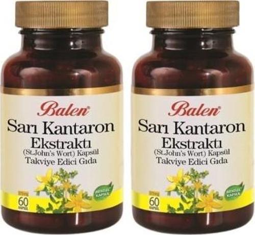 2 Kutu Balen Sarı Kantaron Kapsül 60x375 MG St.Johns Wort Kantoron