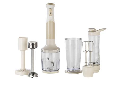 GEM RETRO 1200 W Krem Rengi El Blender Seti