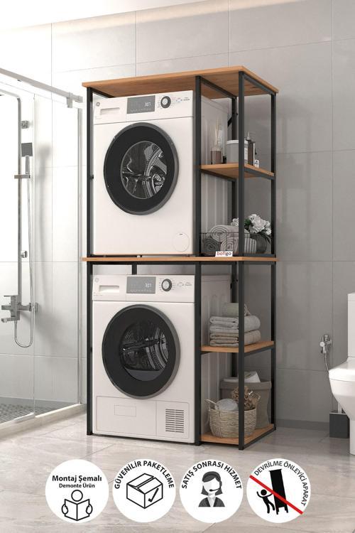 Çamaşır Makinesi Dolabı Kurutma Makinesi Dolabı Metal Banyo Dolabı Mısra Çam