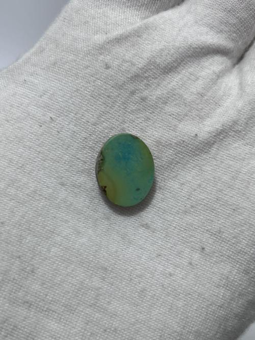 Okyanus Temalı Doğal Kabaşon Firuze Taşı 8,6 Karat - Turkuaz Taşı 1,73 Gram