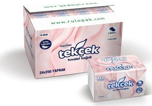 Tekçek Tuvalet Kağıdı (24 Paket X 250 Yaprak )