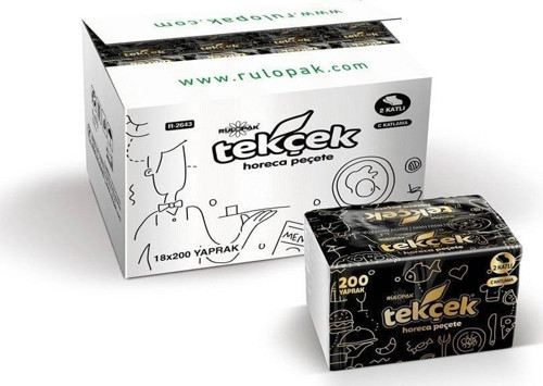 Tekçek Horeca Dispenser Peçete (18 Paket X 200 Yaprak)