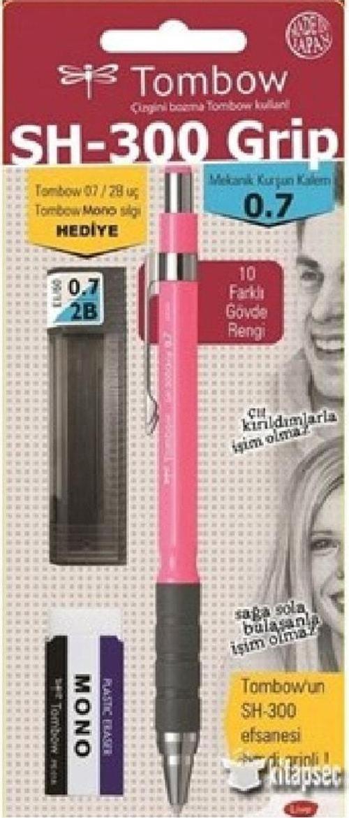 Sh-300 Grip Neon Mekanik Kurşun Kalem 07 Mm Neon Pembe