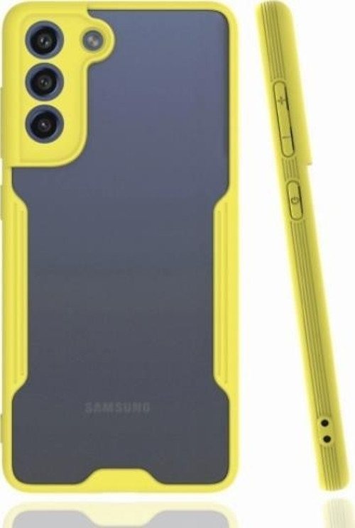 Galaxy S21 FE Kılıf Kamera Korumalı Arkası Şeffaf Silikon