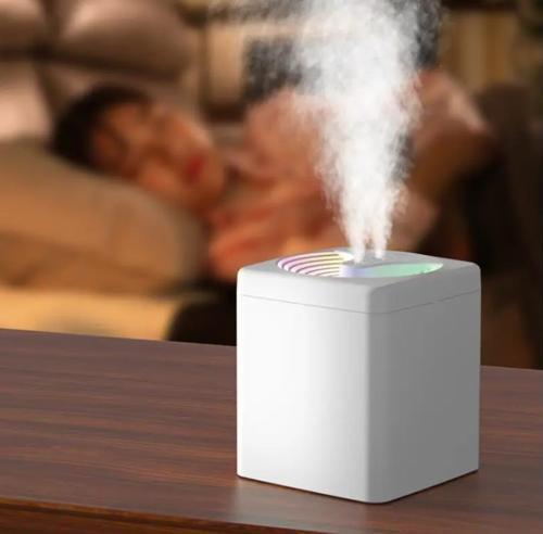 Büyük Kapasiteli Çift Nozzle 3 Litre Buhar Makinası Hava Nemlendirici Humidifier Koku Eklenir
