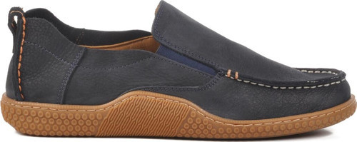 Lacivert Nubuk Hakiki Deri Erkek Casual Ayakkabı 3Y1447-534 M