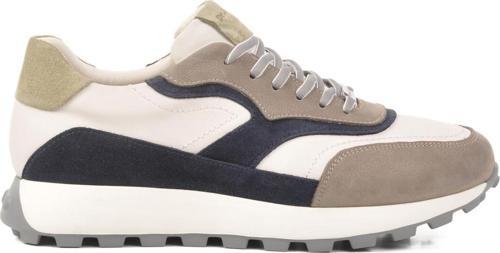 Gri Hakiki Deri Anatomik Erkek Sneaker XS2742 M