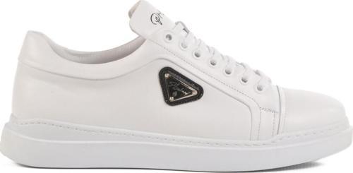Beyaz Hakiki Deri Erkek Sneaker Premium 2040 M