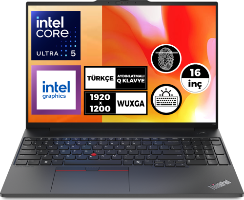 ThinkPad E16 Gen 2 Ultra 5 125U 32GB 512GB SSD 16" WUXGA W11P Notebook 21MA008YTX 014