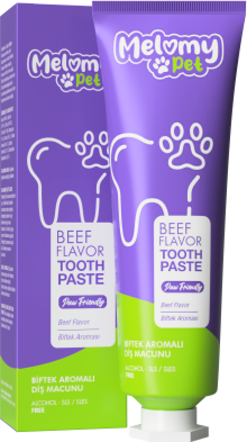 Melomy Pet Biftek Aromalı Diş Macunu 50ml