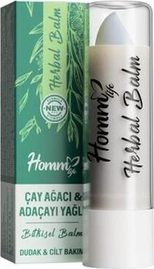Çay Ağacı Ve Adaçayı Yağlı Herbal Lip Balm 5ml